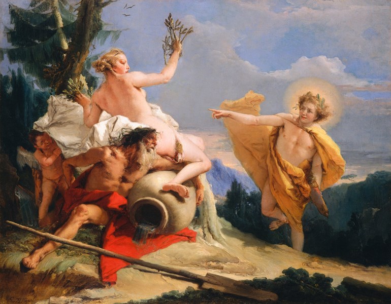 Tiepolo: Apollo Pursuing Daphne
