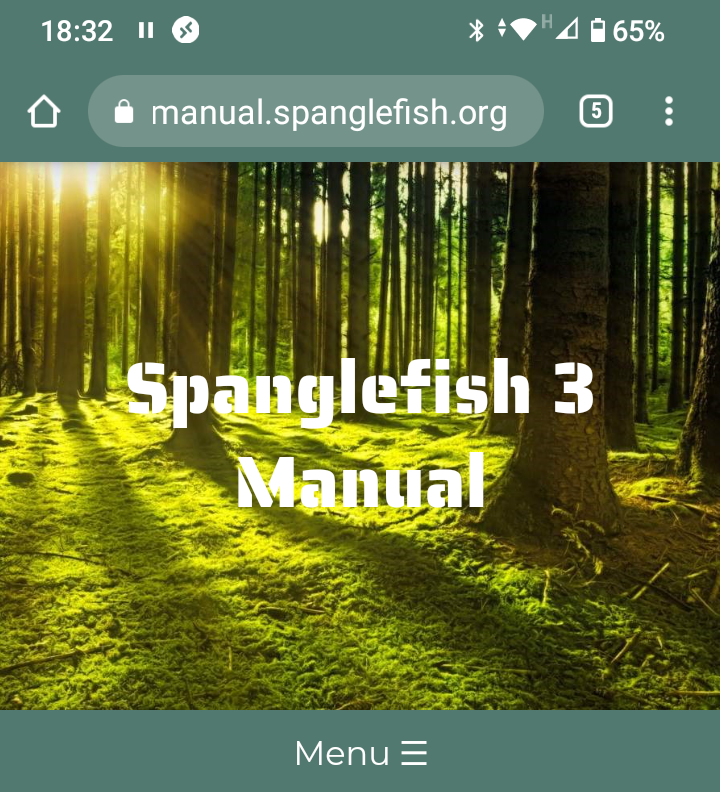 Screenshot of a website on an Android Phone