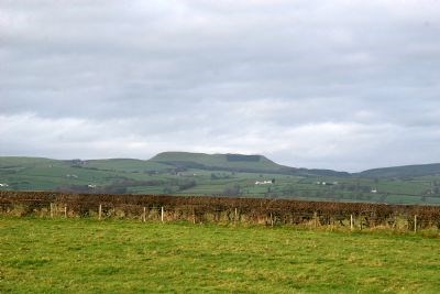 Looking North-West to Burnswark hill - site of a Roman Fort.