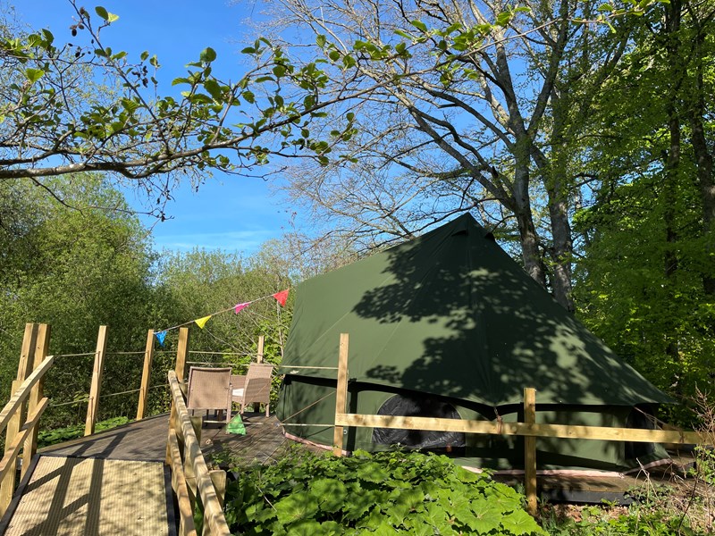 River view bell tent