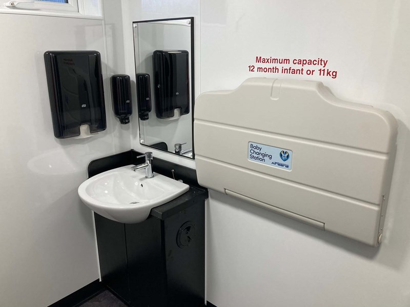 Baby changer station