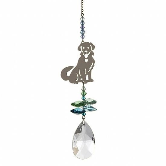 Puppy Crystal Sun Catcher