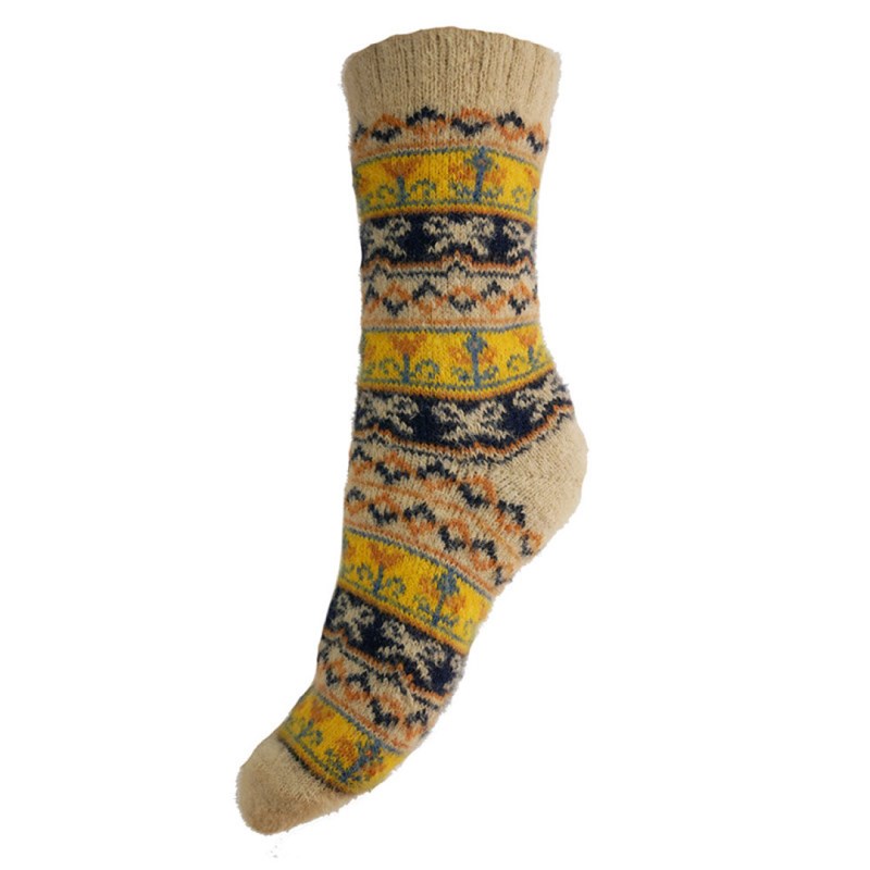 Yellow & Blue tone Scandi Socks