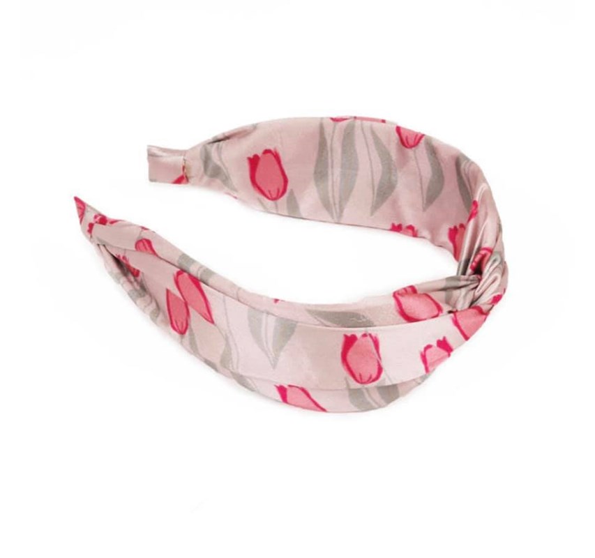 Satin headband Tulip Cream