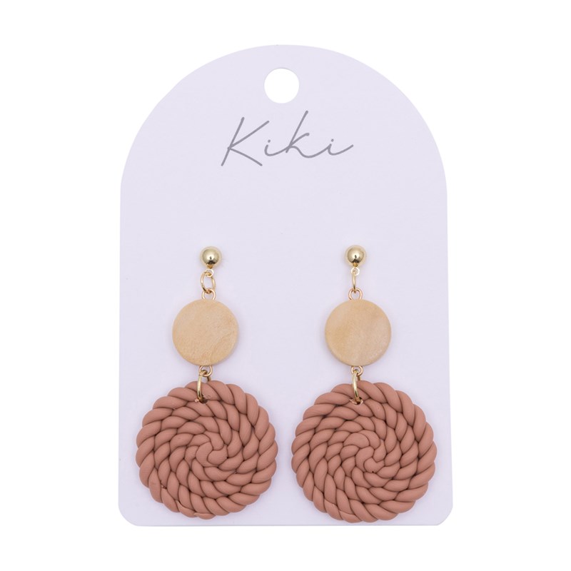 Kiki Round Weave Earrings