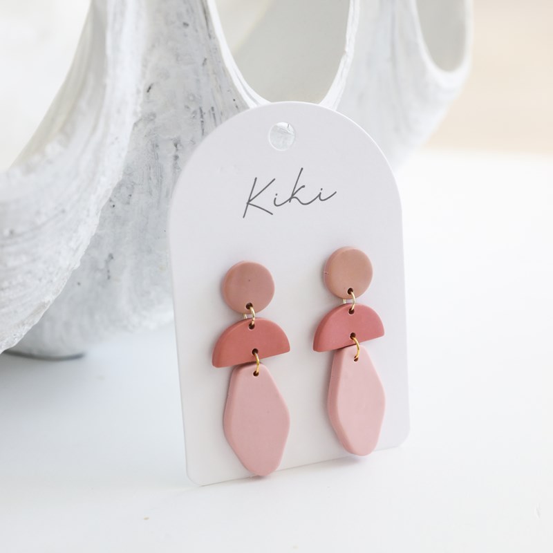 Kiki Pink Drop Earrings