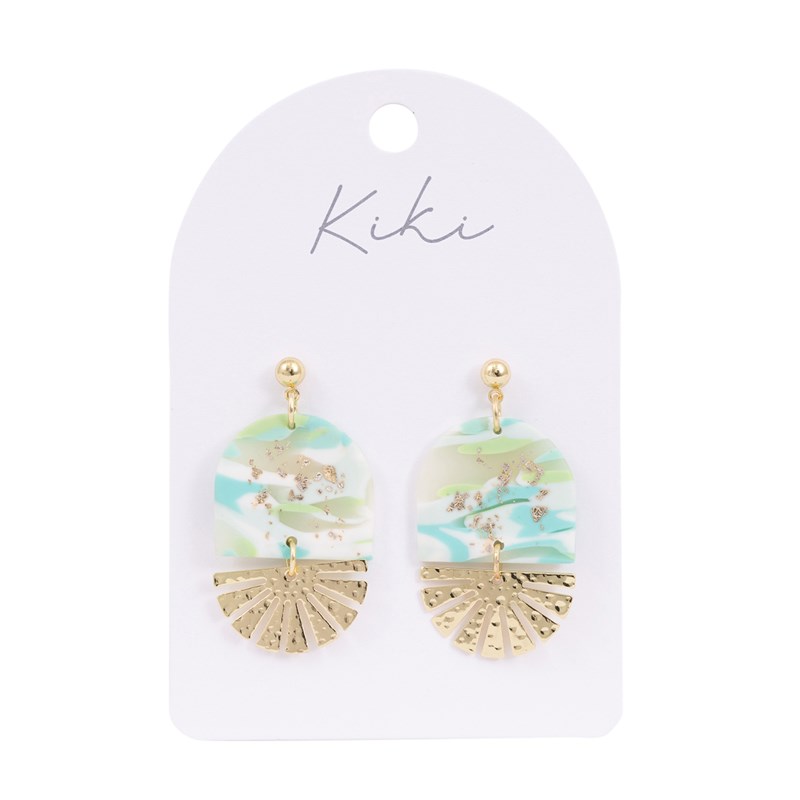 Kiki Earrings Aqua Shimmer
