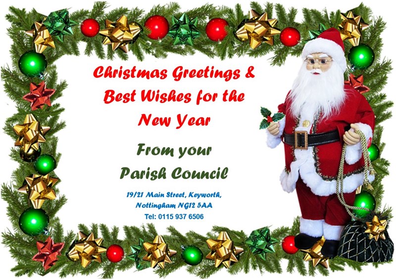 Christmas Greetings and Best Wishes for the New Year from your Parish Council