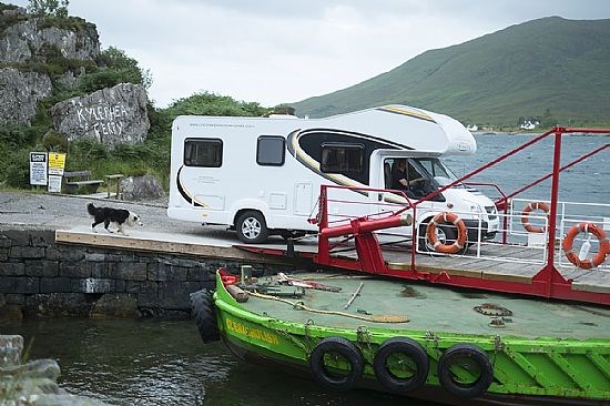 Motorhome on a ferry
