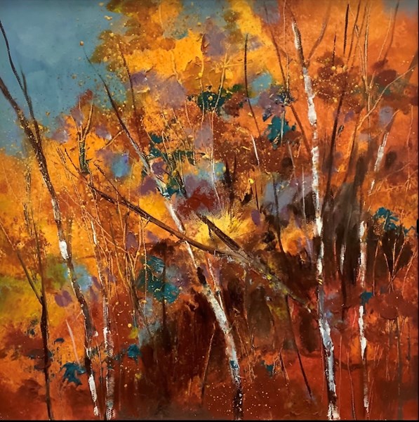 October, oil on canvas 40x40cm SOLD 