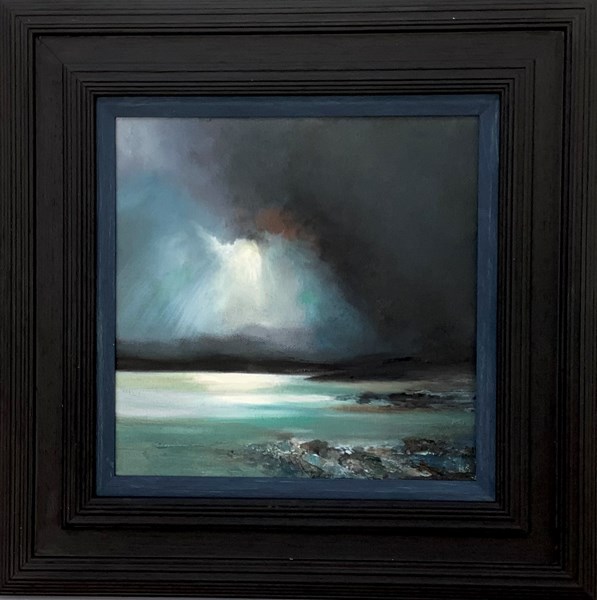 Light through the darkness 25x25cm RESERVED Larks gallery Ballater 