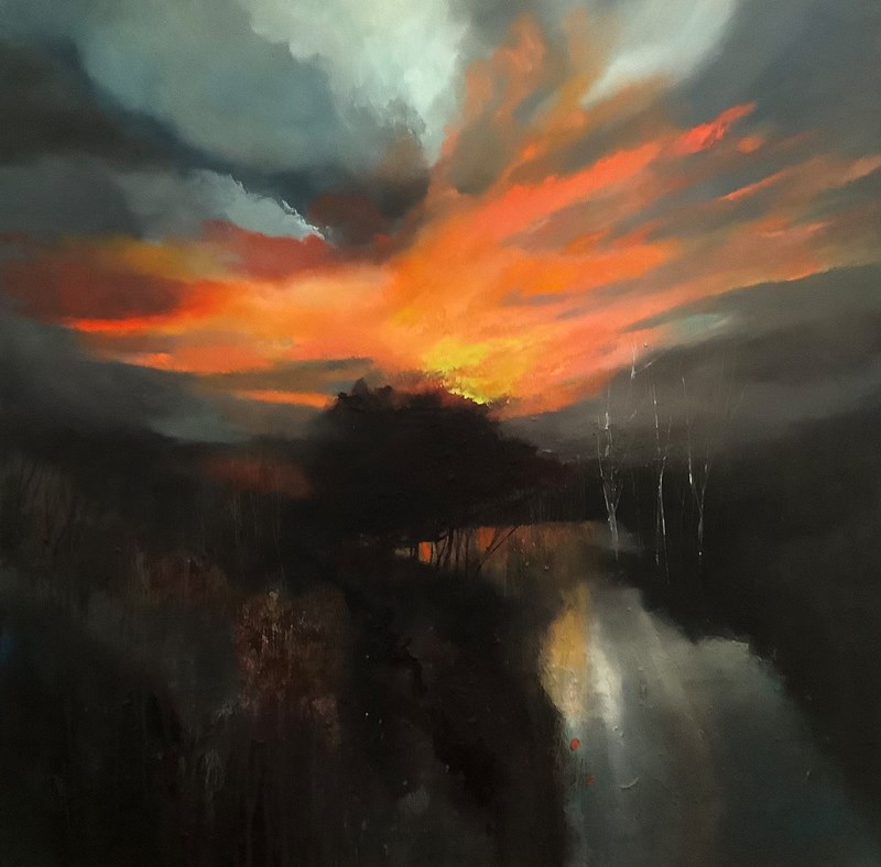 Drawing close, River Farnack 80x80cm