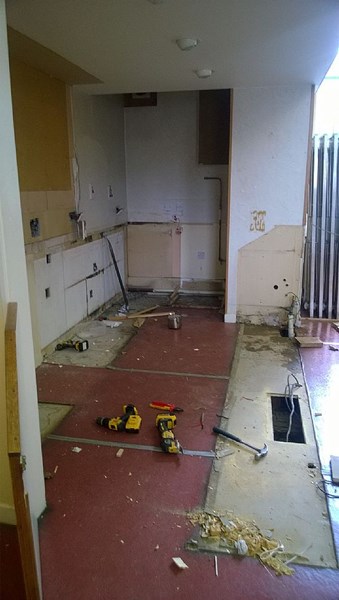 Coffee Room Kitchen Demolition!