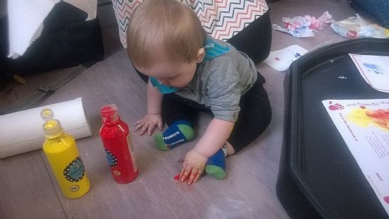 ......and just a wee splat on the floor!