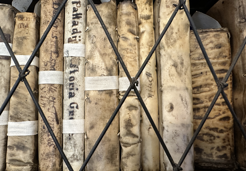 Some of the earliest books in the Leighton Library
