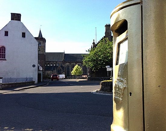 Andy Murray's Gold Postbox
