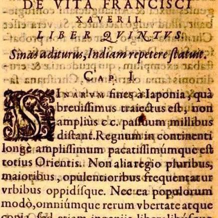 Leighton Library has 1597 edition of biography of Saint Francis Xavier