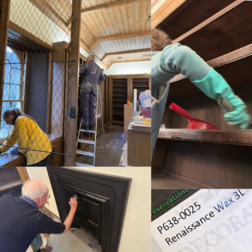 Work continues to prepare the interior of Dunblane's historic Leighton Library for the return of the historic collection of books from storage elsewhere