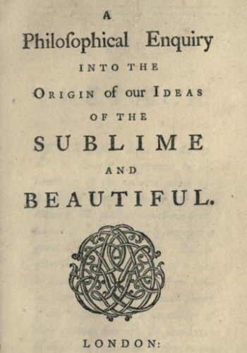 Leighton Library has 1801 edition of “A philosophical inquiry into the origin of our ideas on the sublime and beautiful” by Edmund Burke
