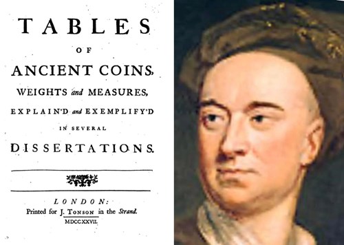 Leighton Library has a 1727 first edition of “Tables of ancient coins, weights and measures, explain'd and exemplify'd in several dissertations” by John Arbuthnot