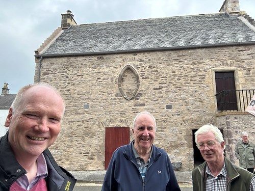 James Fraser, CEO of the Loch Katrine Steamship Trust, met today with members of the Leighton Library group