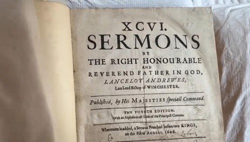 Leighton Library has 1641 edition of 96 sermons of Lancelot Andrewes