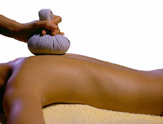 Herbal steam massage