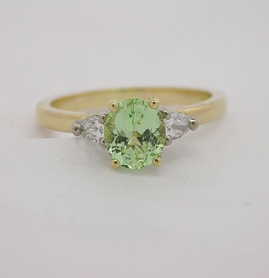 Demantoid Garnet Ring