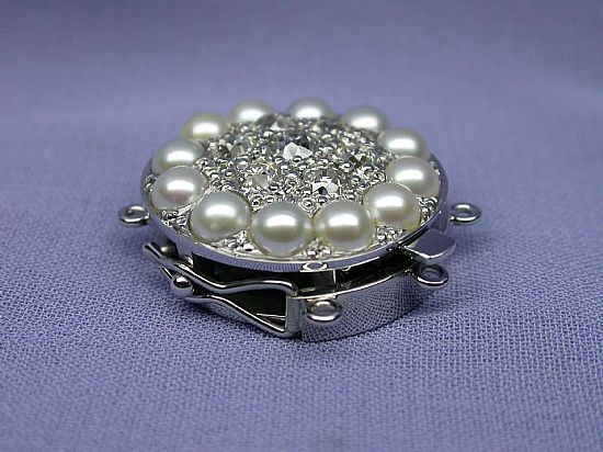 Clasp For Diamond and Pearl Bracelet