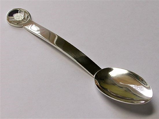 Sterling Silver Scottish Thistle Jam Spoon