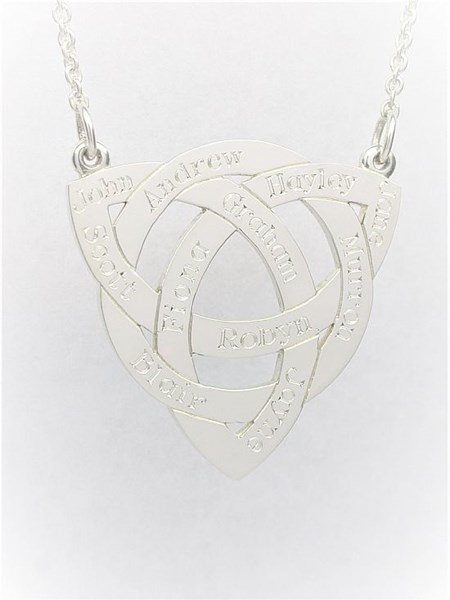 Engraved Trinity Knot Pendant