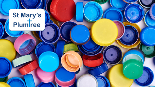 We're collecting bottle tops!