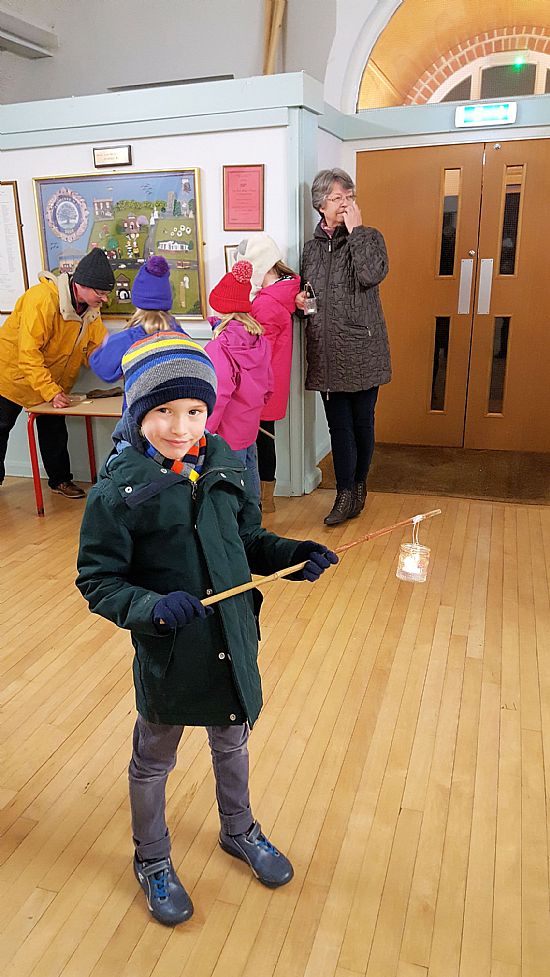 Oliver with his lantern