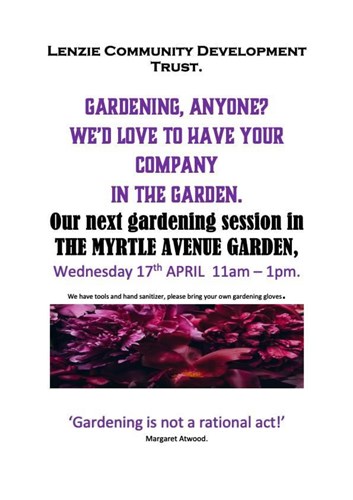 Lenzie Community gardening days - Myrtle