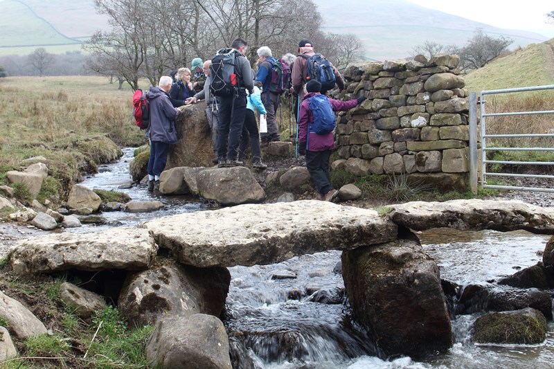 Shap Erratic above the clapper bridge