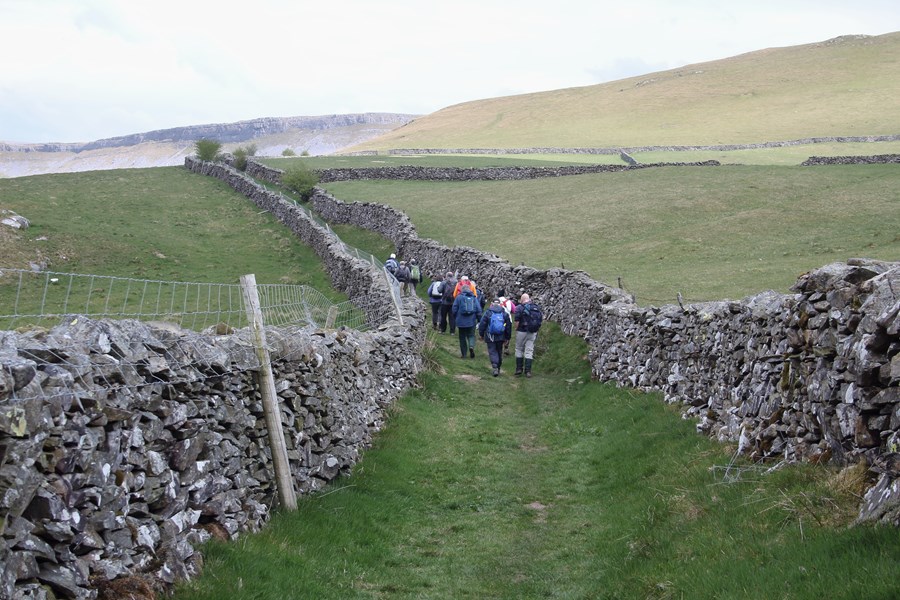 Heading to Moughton Scar