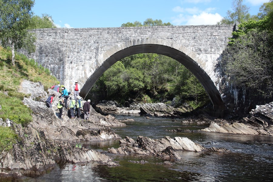 Oykel Bridge Mullions in Moine Schists