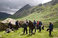 On the frontal moraine arcs, Mosedale