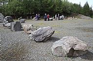 Millom Rock Park - examining local specimens