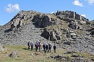 Duddon valley - small scale folding in the Caw Formation