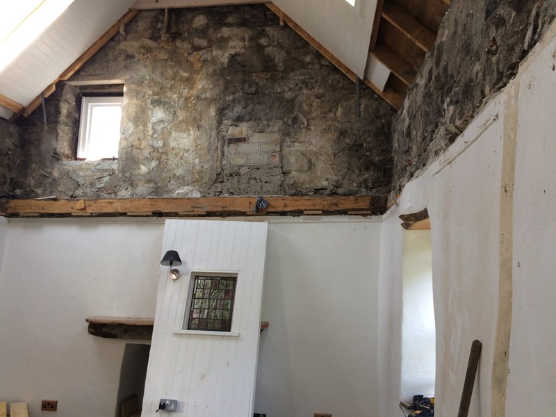 Take out the old ceiling