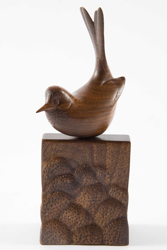 Dartford Warbler in English Walnut