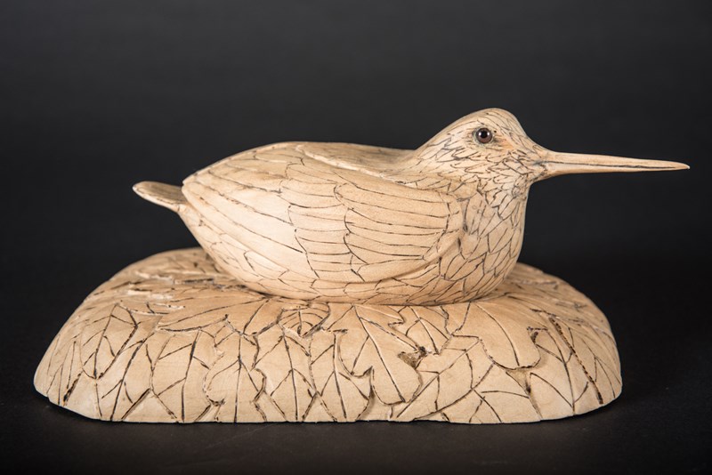 Camouflaged Woodcock 70% lifesize