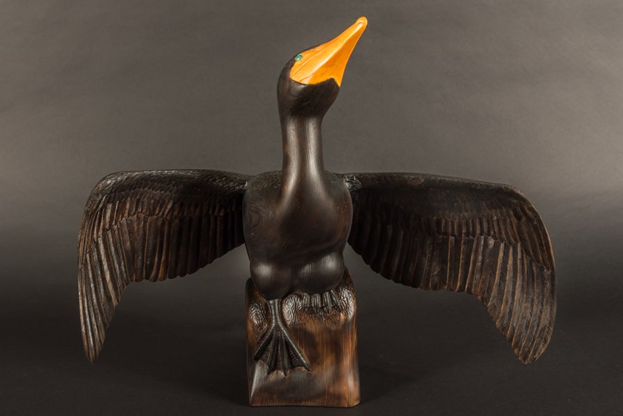 Cormorant 2/3rds lifesize by Danny Whelan