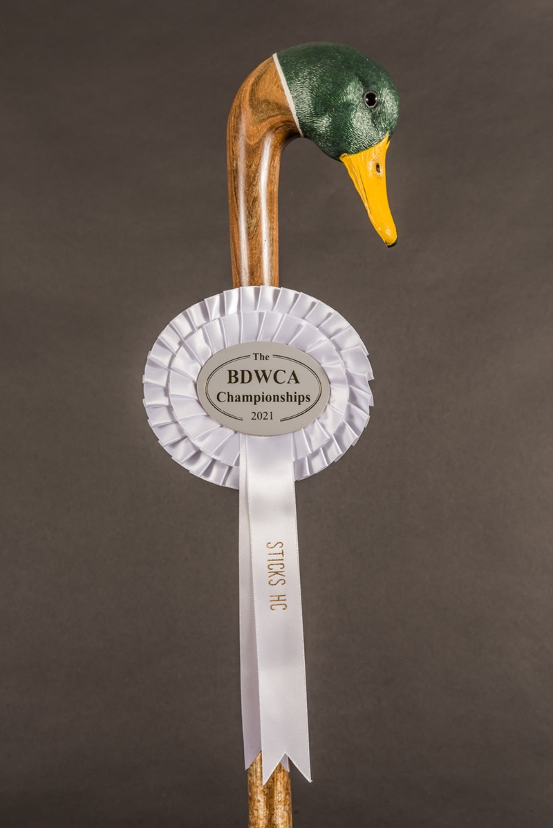 Drake Mallard stick by Paul Daunt