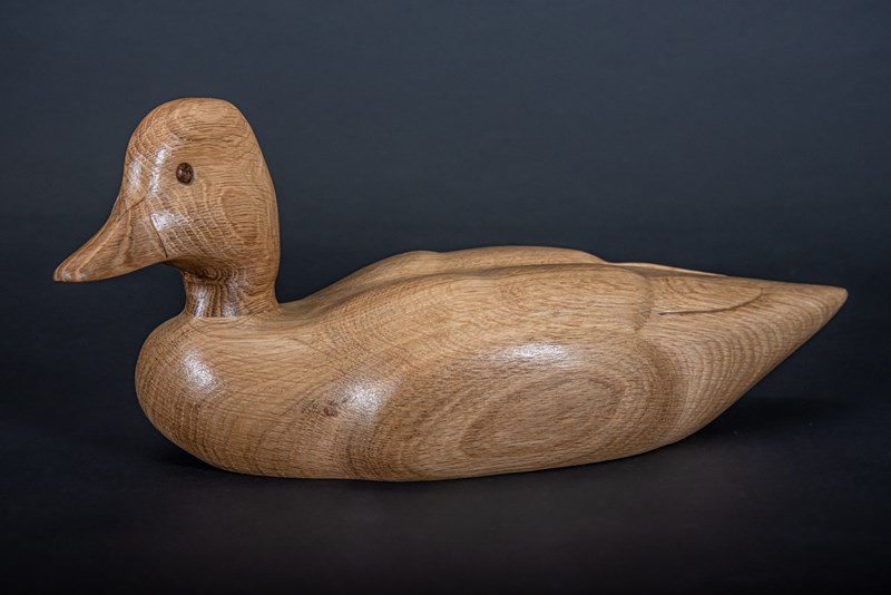 Wigeon in English Oak by Stewart Langworth, Highly Commended