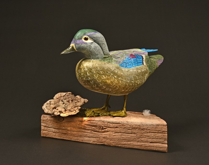 Standing Wood Duck by George Olsson, HC