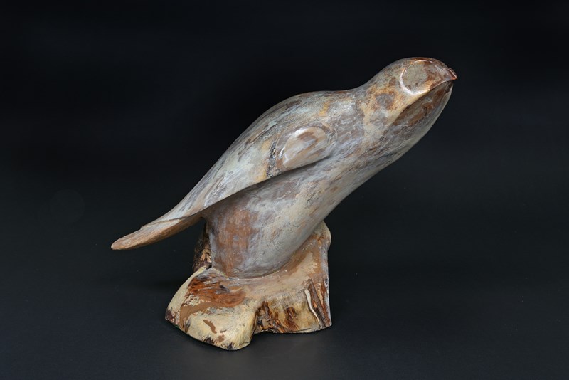 Gyr Falcon in found wood by Owen Wignall, 1st