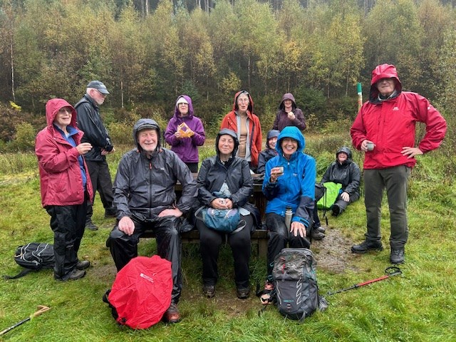 Rainy lunch at Loch Ard