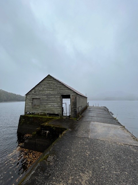 The derelict boathouse Loch Katrine
